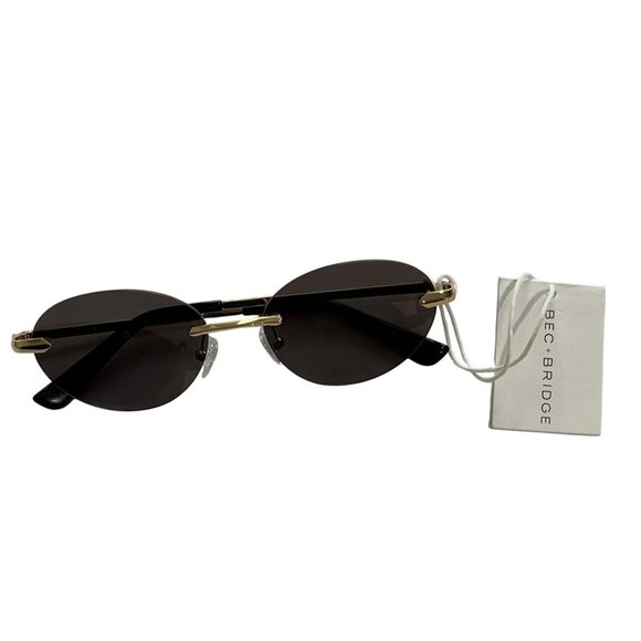 Bec + Bridge Neo Sunglasses in Gold/Black main image 7